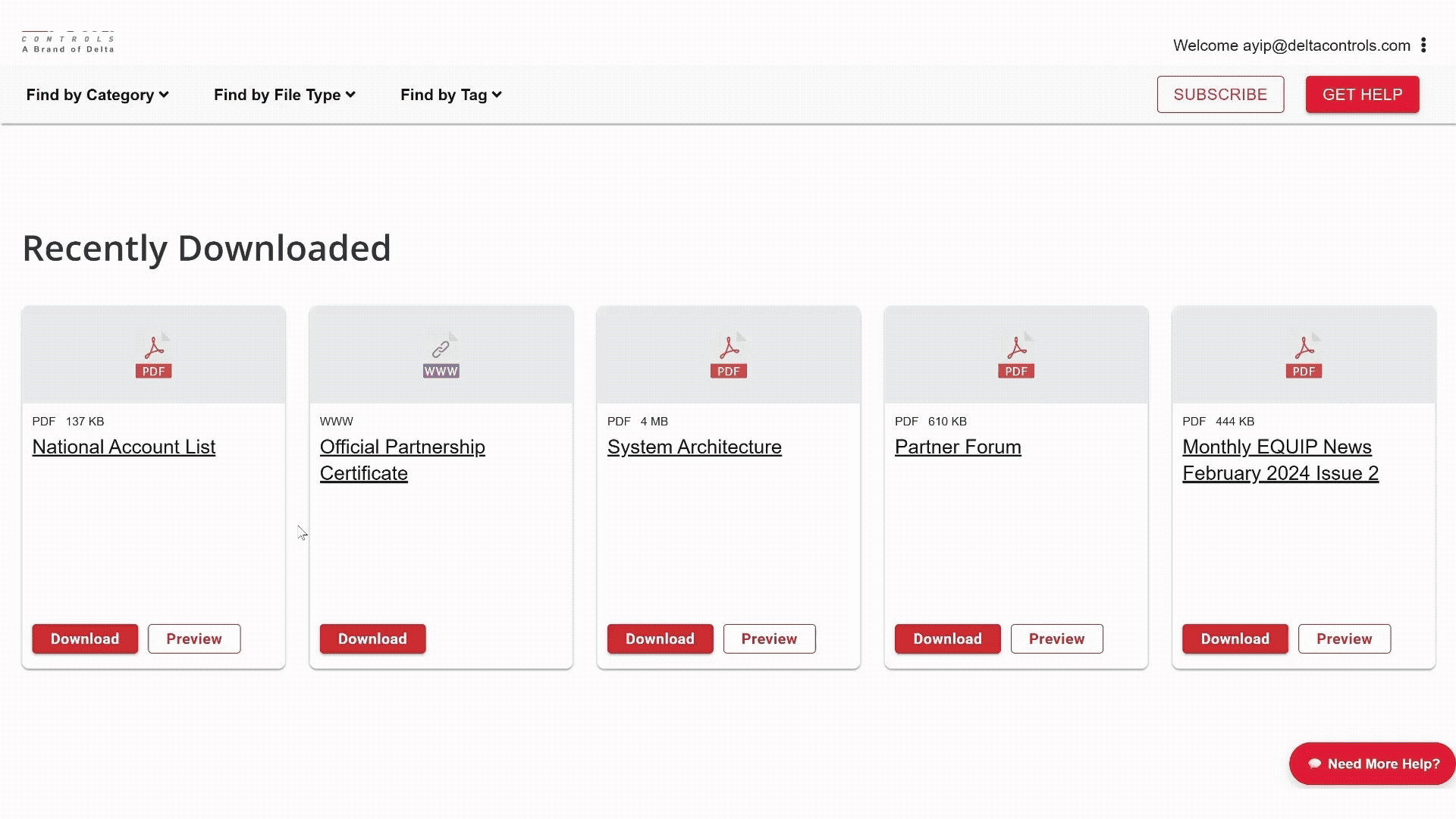 Animated screen recording of The Source 2.0's personalized 'Recently Downloaded' section showing document cards for quick access