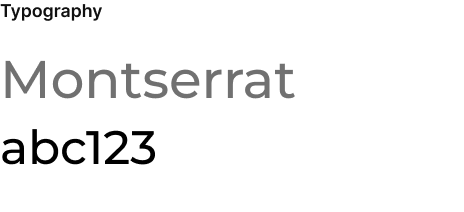 Ant Rentals typography: Montserrat typeface shown in regular and bold weights