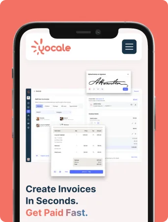 Yocale invoicing feature — Create Invoices In Seconds, Get Paid Fast
